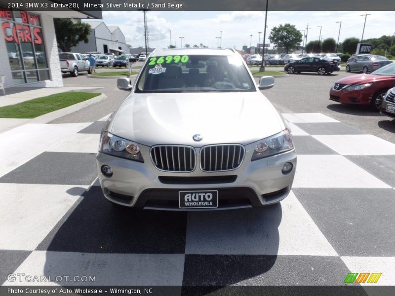 Mineral Silver Metallic / Sand Beige 2014 BMW X3 xDrive28i