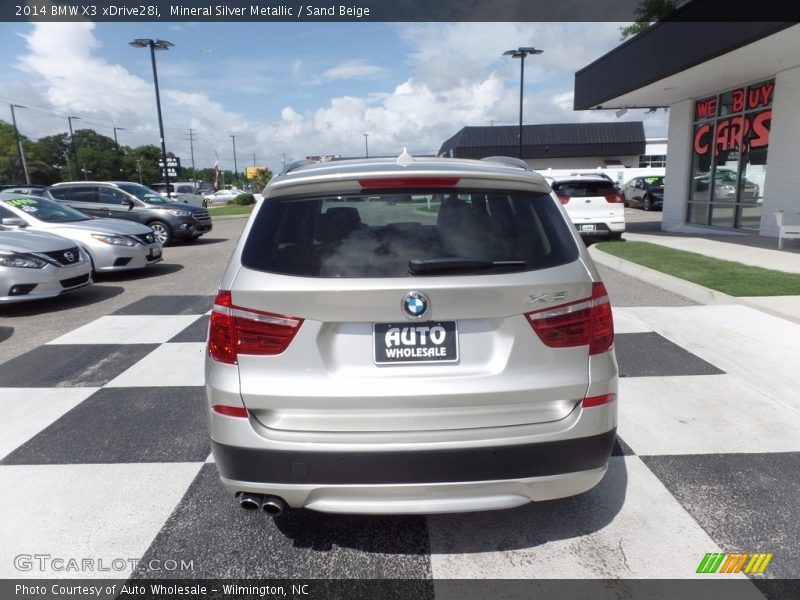 Mineral Silver Metallic / Sand Beige 2014 BMW X3 xDrive28i