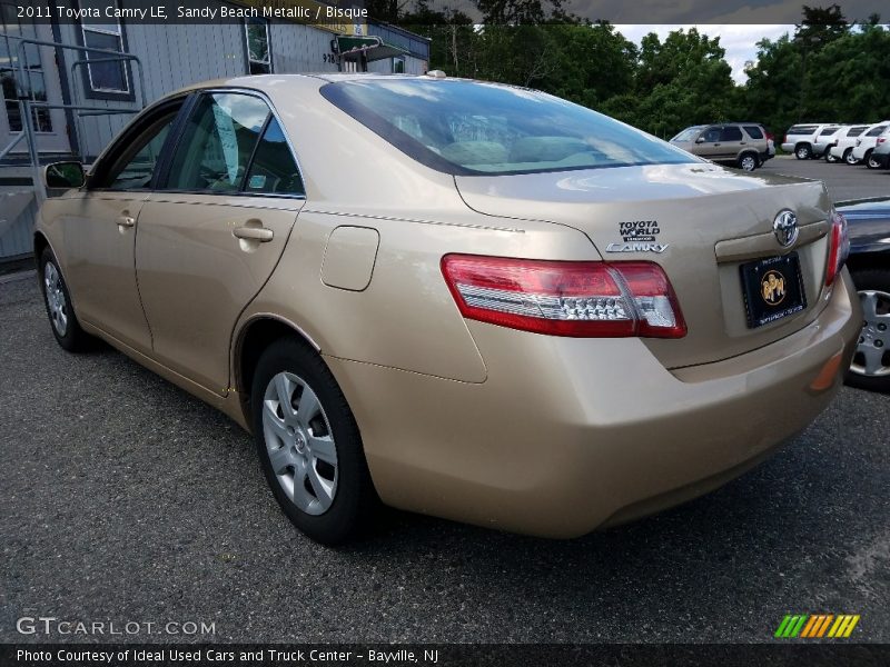 Sandy Beach Metallic / Bisque 2011 Toyota Camry LE