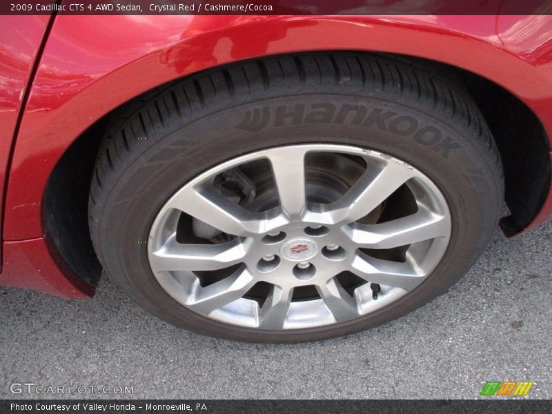 Crystal Red / Cashmere/Cocoa 2009 Cadillac CTS 4 AWD Sedan