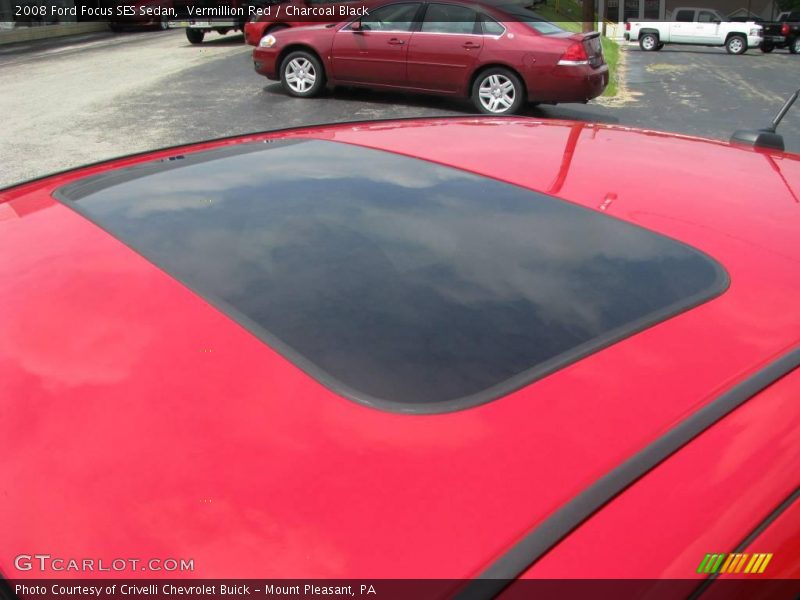 Vermillion Red / Charcoal Black 2008 Ford Focus SES Sedan