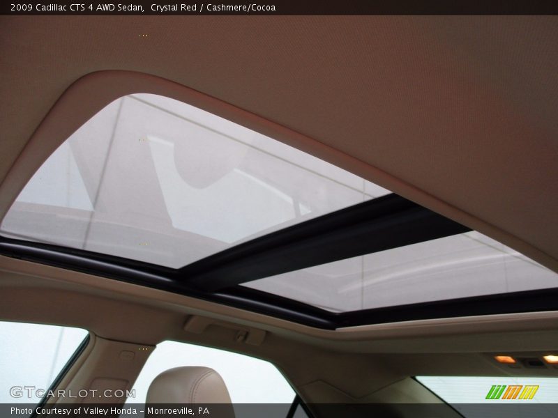 Crystal Red / Cashmere/Cocoa 2009 Cadillac CTS 4 AWD Sedan