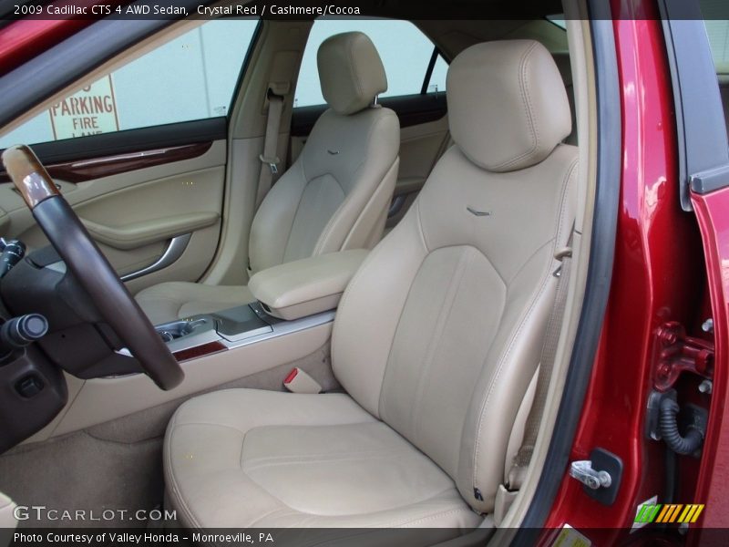 Crystal Red / Cashmere/Cocoa 2009 Cadillac CTS 4 AWD Sedan