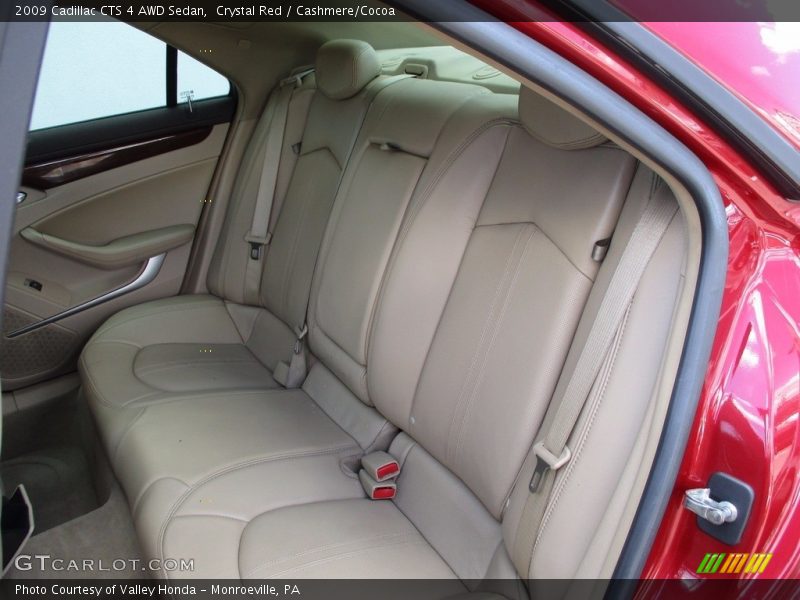 Crystal Red / Cashmere/Cocoa 2009 Cadillac CTS 4 AWD Sedan