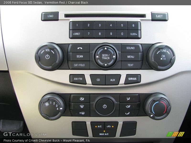 Vermillion Red / Charcoal Black 2008 Ford Focus SES Sedan