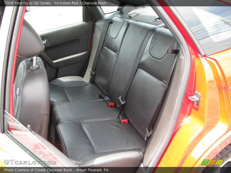 Vermillion Red / Charcoal Black 2008 Ford Focus SES Sedan
