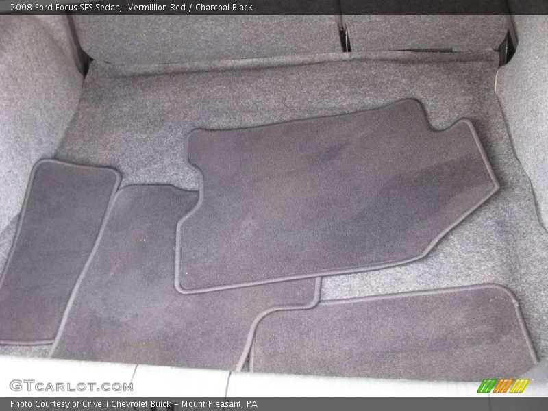 Vermillion Red / Charcoal Black 2008 Ford Focus SES Sedan