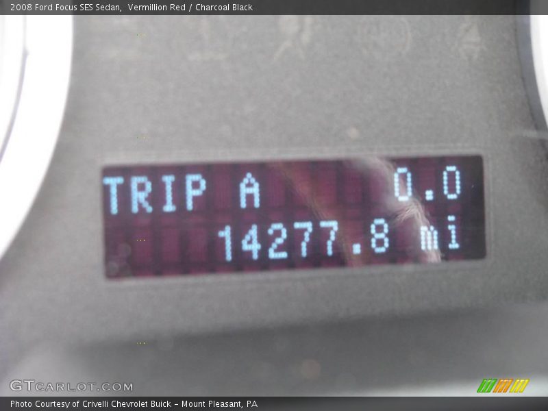 Vermillion Red / Charcoal Black 2008 Ford Focus SES Sedan