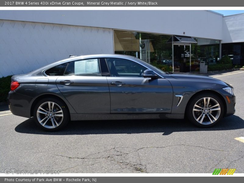 Mineral Grey Metallic / Ivory White/Black 2017 BMW 4 Series 430i xDrive Gran Coupe