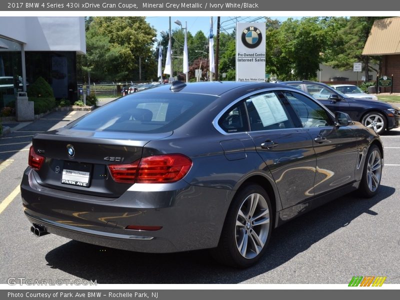 Mineral Grey Metallic / Ivory White/Black 2017 BMW 4 Series 430i xDrive Gran Coupe