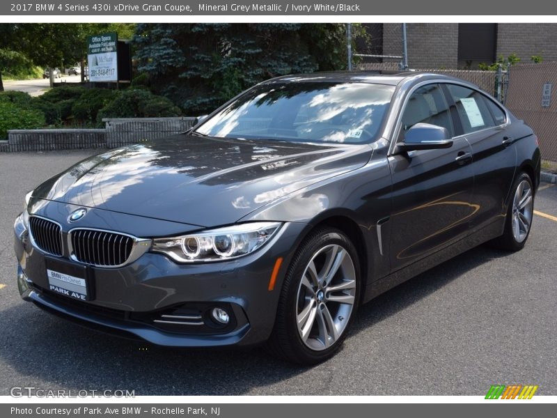 Mineral Grey Metallic / Ivory White/Black 2017 BMW 4 Series 430i xDrive Gran Coupe