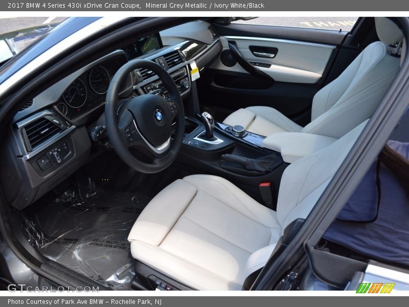 Mineral Grey Metallic / Ivory White/Black 2017 BMW 4 Series 430i xDrive Gran Coupe
