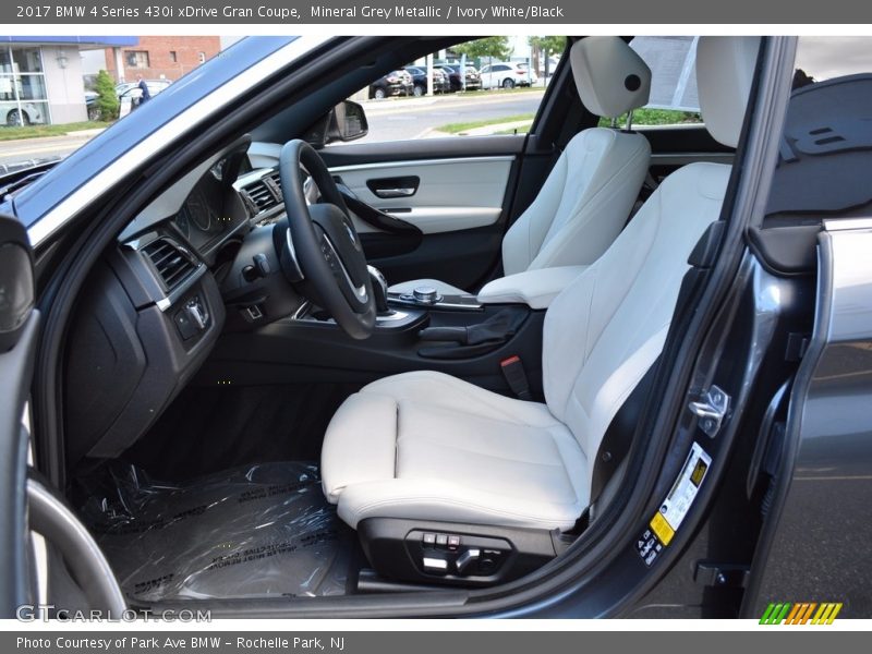 Mineral Grey Metallic / Ivory White/Black 2017 BMW 4 Series 430i xDrive Gran Coupe