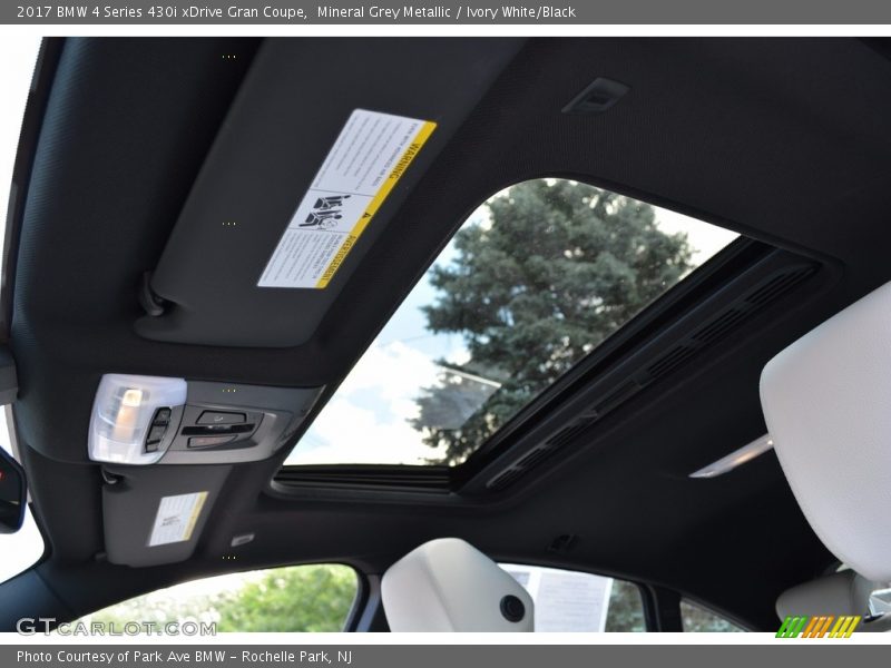 Mineral Grey Metallic / Ivory White/Black 2017 BMW 4 Series 430i xDrive Gran Coupe
