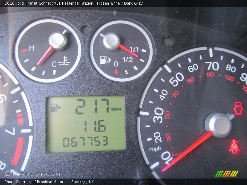 Frozen White / Dark Gray 2010 Ford Transit Connect XLT Passenger Wagon