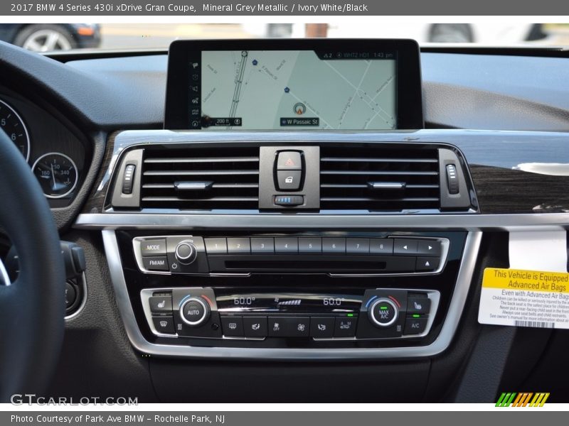 Mineral Grey Metallic / Ivory White/Black 2017 BMW 4 Series 430i xDrive Gran Coupe