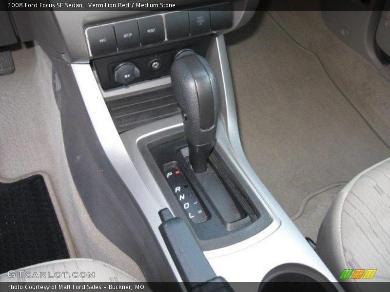 Vermillion Red / Medium Stone 2008 Ford Focus SE Sedan