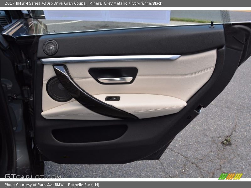 Mineral Grey Metallic / Ivory White/Black 2017 BMW 4 Series 430i xDrive Gran Coupe