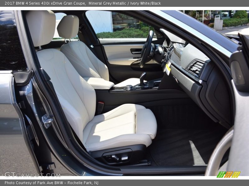 Mineral Grey Metallic / Ivory White/Black 2017 BMW 4 Series 430i xDrive Gran Coupe