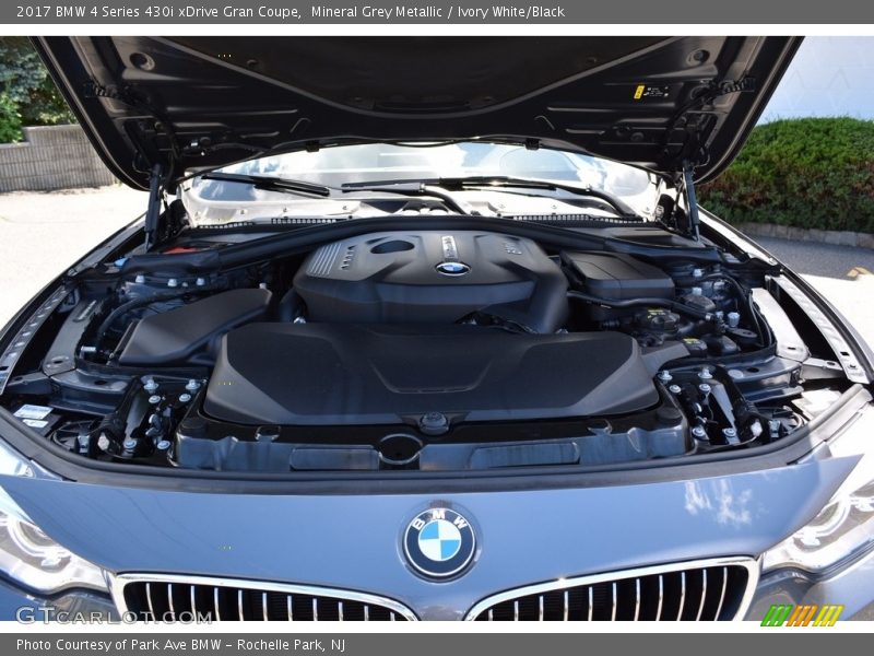 Mineral Grey Metallic / Ivory White/Black 2017 BMW 4 Series 430i xDrive Gran Coupe