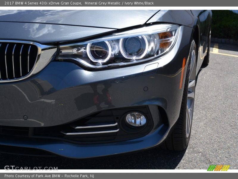 Mineral Grey Metallic / Ivory White/Black 2017 BMW 4 Series 430i xDrive Gran Coupe