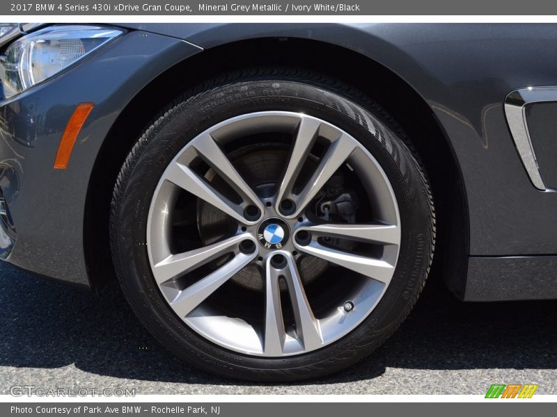 Mineral Grey Metallic / Ivory White/Black 2017 BMW 4 Series 430i xDrive Gran Coupe
