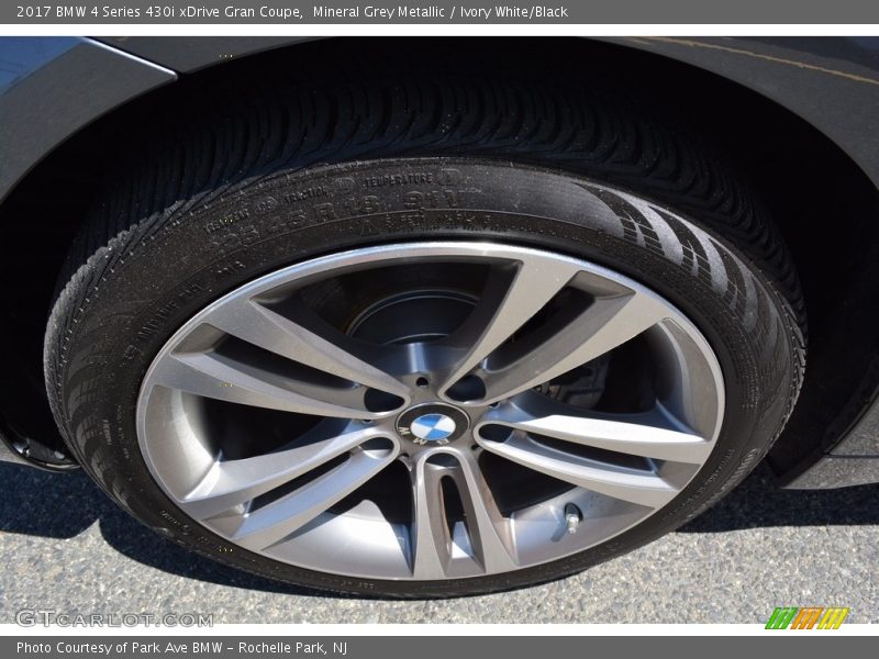 Mineral Grey Metallic / Ivory White/Black 2017 BMW 4 Series 430i xDrive Gran Coupe