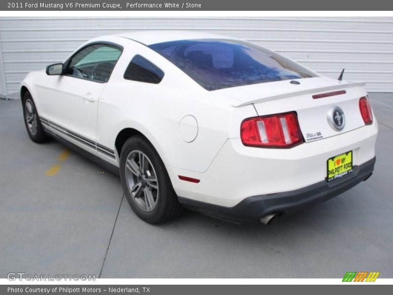 Performance White / Stone 2011 Ford Mustang V6 Premium Coupe