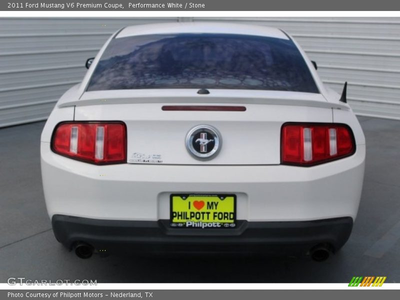 Performance White / Stone 2011 Ford Mustang V6 Premium Coupe