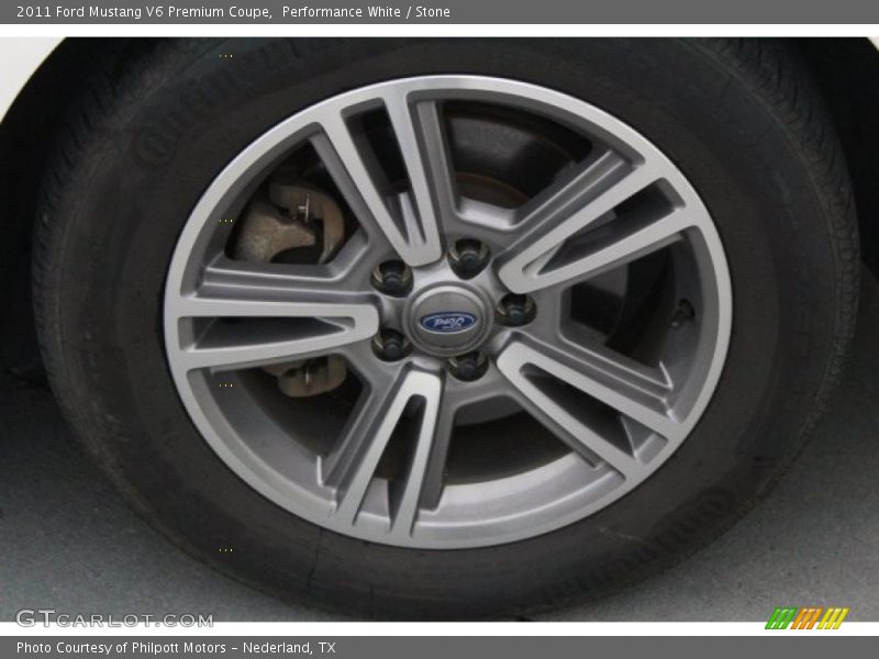 Performance White / Stone 2011 Ford Mustang V6 Premium Coupe
