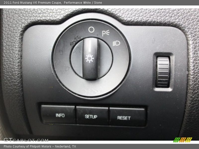Performance White / Stone 2011 Ford Mustang V6 Premium Coupe