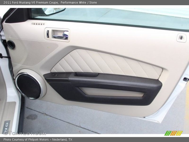 Performance White / Stone 2011 Ford Mustang V6 Premium Coupe