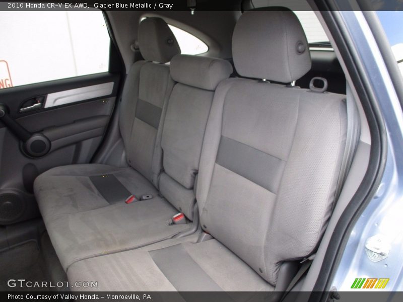 Glacier Blue Metallic / Gray 2010 Honda CR-V EX AWD