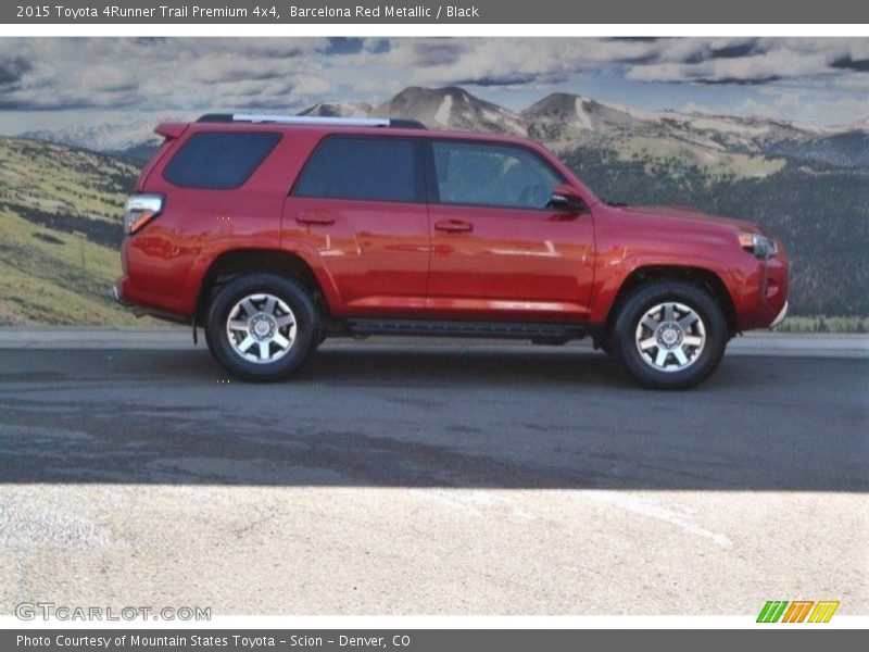 Barcelona Red Metallic / Black 2015 Toyota 4Runner Trail Premium 4x4