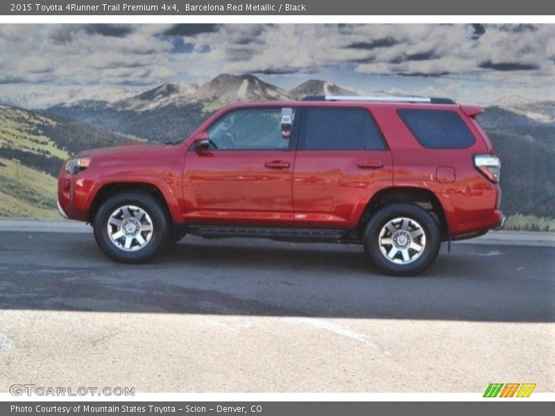 Barcelona Red Metallic / Black 2015 Toyota 4Runner Trail Premium 4x4