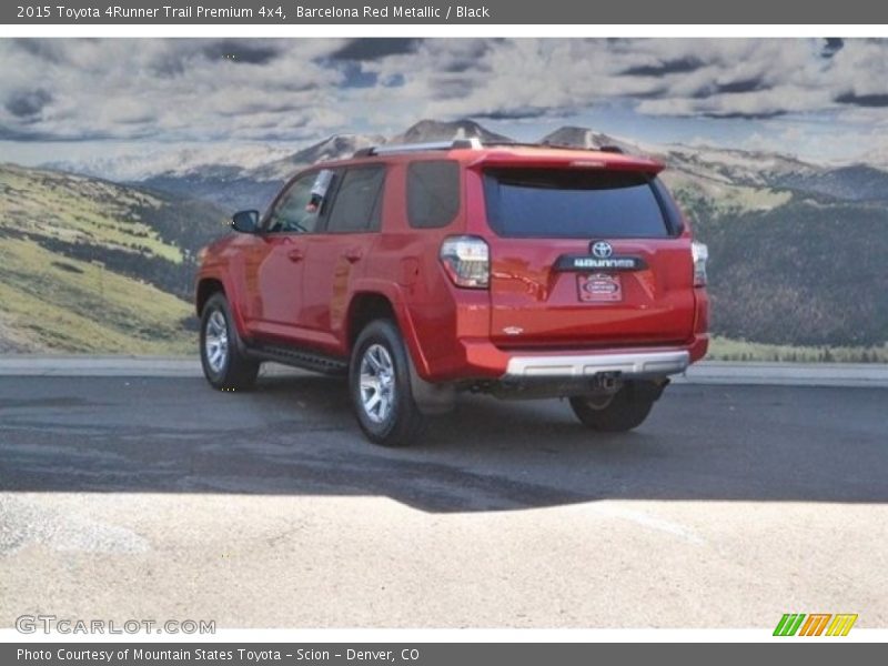 Barcelona Red Metallic / Black 2015 Toyota 4Runner Trail Premium 4x4