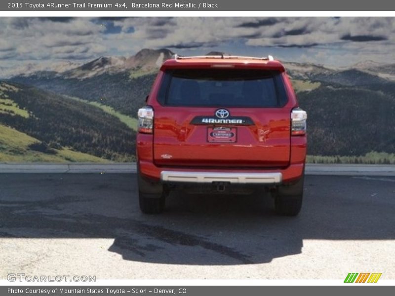 Barcelona Red Metallic / Black 2015 Toyota 4Runner Trail Premium 4x4