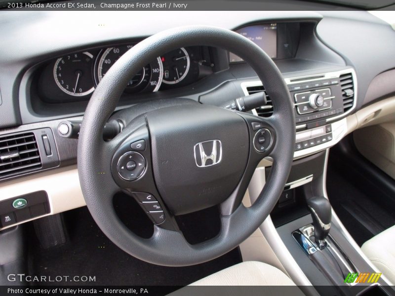 Champagne Frost Pearl / Ivory 2013 Honda Accord EX Sedan