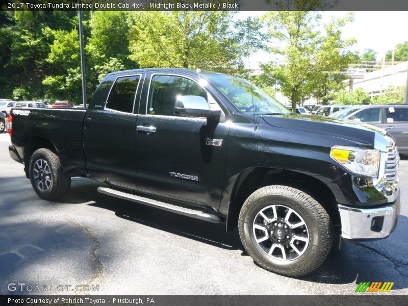 Midnight Black Metallic / Black 2017 Toyota Tundra Limited Double Cab 4x4