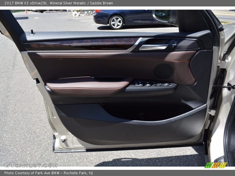 Mineral Silver Metallic / Saddle Brown 2017 BMW X3 xDrive28i