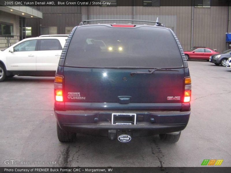 Blue Green Crystal / Stone Gray 2005 GMC Yukon Denali AWD