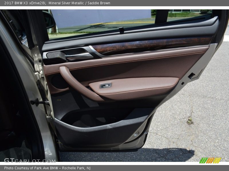 Mineral Silver Metallic / Saddle Brown 2017 BMW X3 xDrive28i