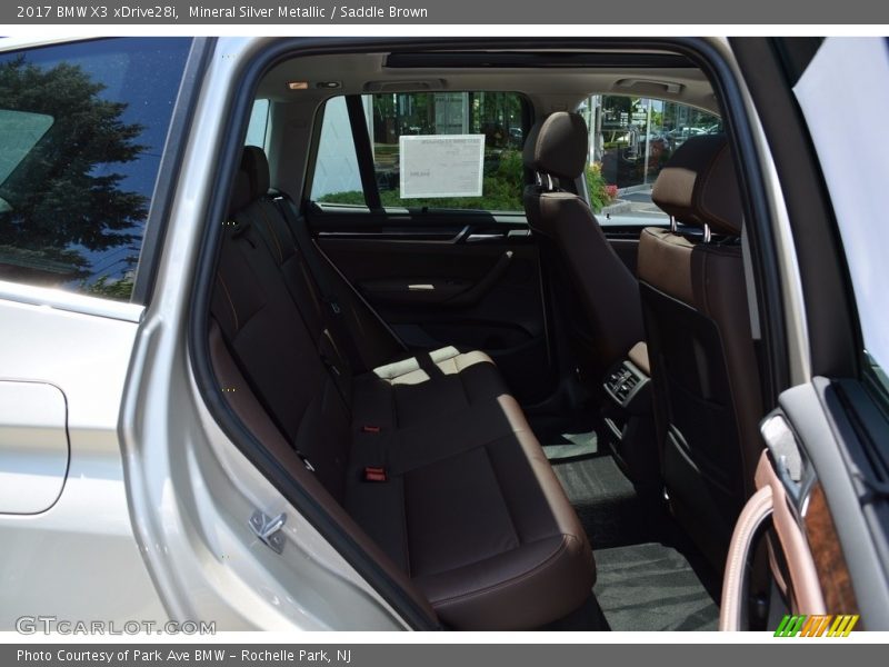 Mineral Silver Metallic / Saddle Brown 2017 BMW X3 xDrive28i