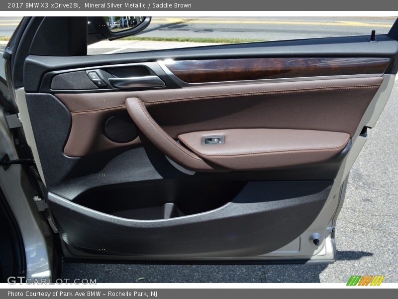 Mineral Silver Metallic / Saddle Brown 2017 BMW X3 xDrive28i