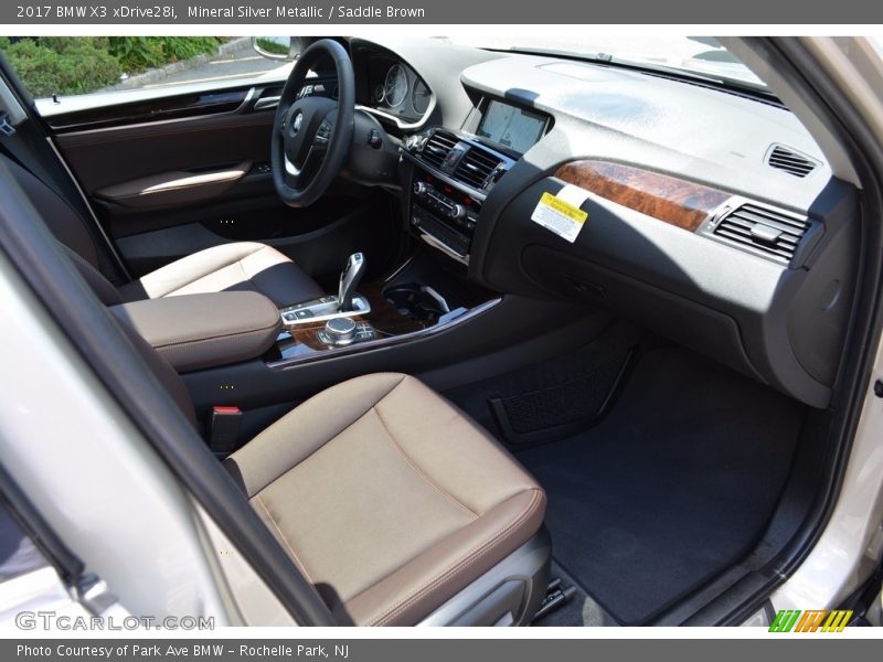 Mineral Silver Metallic / Saddle Brown 2017 BMW X3 xDrive28i