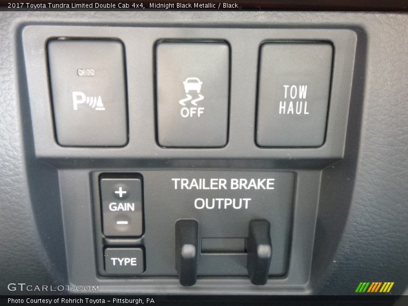 Controls of 2017 Tundra Limited Double Cab 4x4