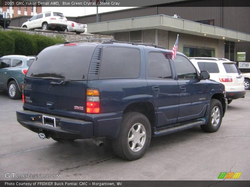 Blue Green Crystal / Stone Gray 2005 GMC Yukon Denali AWD
