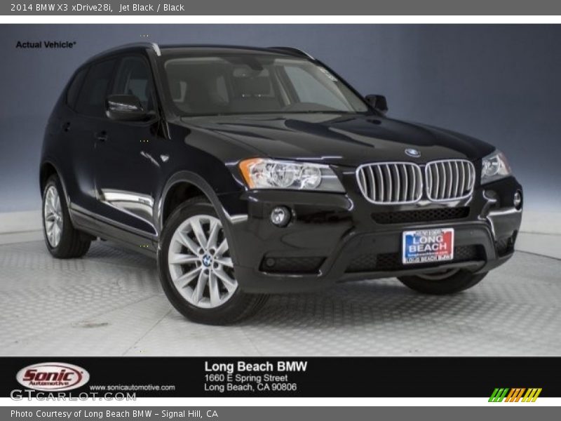 Jet Black / Black 2014 BMW X3 xDrive28i