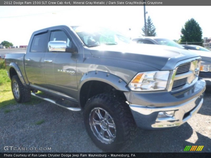 Mineral Gray Metallic / Dark Slate Gray/Medium Graystone 2012 Dodge Ram 1500 SLT Crew Cab 4x4