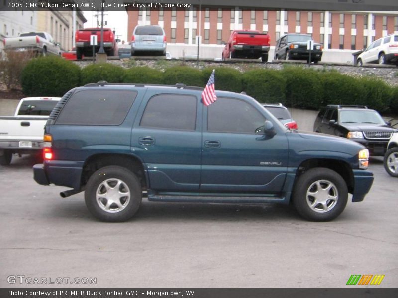 Blue Green Crystal / Stone Gray 2005 GMC Yukon Denali AWD